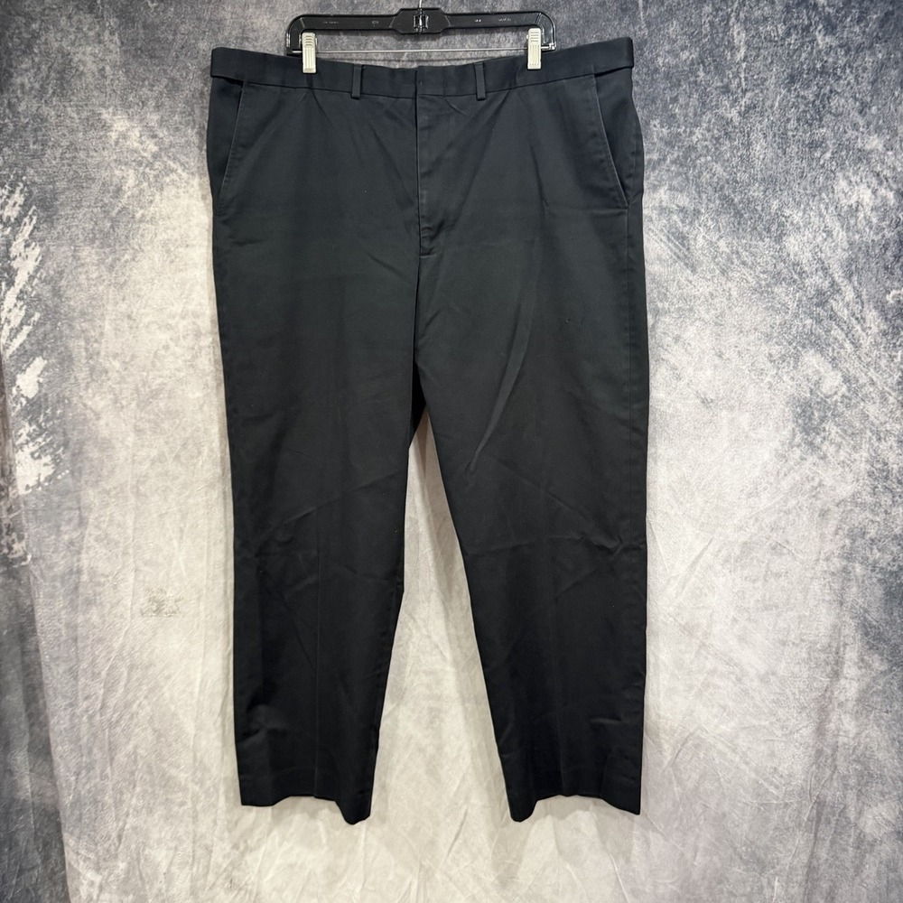 Lands' End Men's Traditional Fit Navy Blue Chino Pants Size 40 Preppy Formal